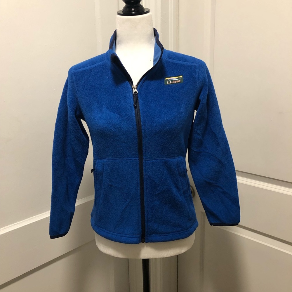 L L Bean blue fleece size 10-12 youth winter wear